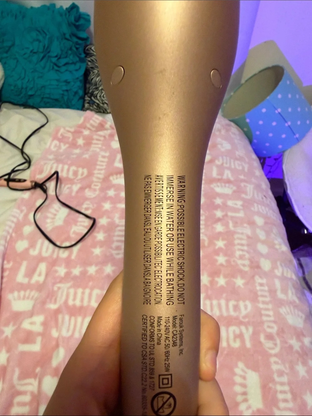 CHI Rose Gold Auto Curling Iron for Women